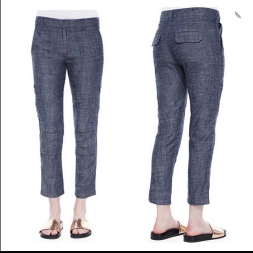 Vince Blue Ankle Cropped Pants
